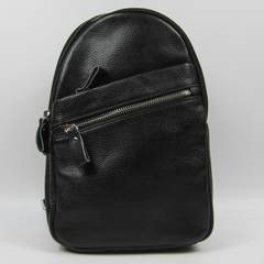 Punctuation mark, brand counter, simple leisure, soft head layer, cowhide leather, chest bag, men's bag, men's bag 88173
