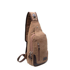 2014 new men's casual canvas bag bag chest Korean small bag running pack ride luggage