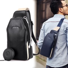 Men's chest bag Crossbody Bag Handbag Mini Metrosexual leisure Korean soil with a mass chest trumpet version Backpack