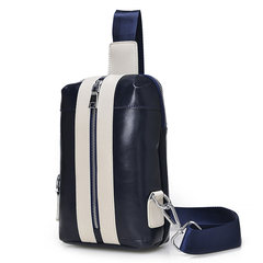 The new shipping men chest Pack Backpack Bag couple Single Shoulder Bag Backpack Bag Leather Satchel Korean tide