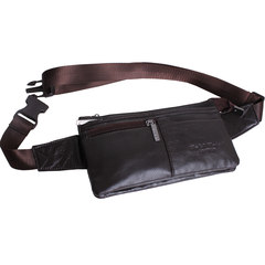Pockets of men's thin, square leather, waist mobile wallet, zero wallet, carry bag, oblique Bag, male bag mail