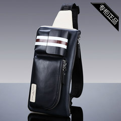 Zhuo Vatican Armani chest bag, men's bag, chest bag, men's sports, leisure, leather, multi-functional purse, oblique shoulder bag