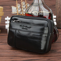 Golden coral Korean leather purse, new fashion, zero wallet, men's casual wear belt, mobile phone bag