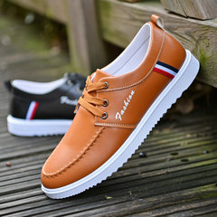 Antiskid shoes shoes waterproof outdoor sports summer wear Korean loggers mounted men shoes head B61 Brown [standard shoe size]