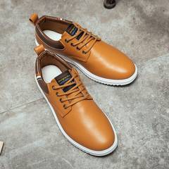 Antiskid shoes shoes waterproof outdoor sports summer wear Korean loggers mounted men shoes head 818 Brown [smaller 1 yards]