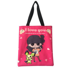 2017 new Tote Bag Shoulder Bag for the glory of the king Sen Department of cloth bag shopping bag Iloveyou girl