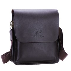 The new Lincoln kangaroo man business man bag Crossbody Bag bag leisure small vertical section of the document wrapping bag Cross section black