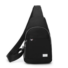 [new] Crocs Septwolves fashion leisure Oxford cloth chest Shoulder Bag Satchel flat bag Black 29*17*8cm