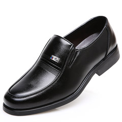Men's shoes black dress shoes summer sandals shoes men business casual shoes in the elderly father hollowed out shoes Black 107