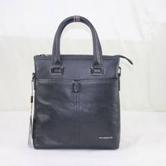 Male beauty Jarno bag genuine leather business casual high-end portable Shoulder Messenger Bag 6137-1-2-3-4 Black 6137-3
