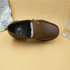 SANTA BARBARA POLO & RACQUET CLUB shoes counter genuine business suits fashion leather men's shoes clearance special offer Chocolate 2