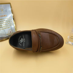 SANTA BARBARA POLO & RACQUET CLUB shoes counter genuine business suits fashion leather men's shoes clearance special offer Chocolate 1
