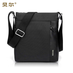 Baer new fashion leisure color Bag Shoulder Bag Backpack men satchel microfiber business bag handbag Elegant black