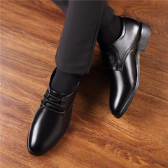 Men's shoes, men's suit pointed lace wedding shoes shoes for men in British business casual shoes breathable 928 black inside heighten