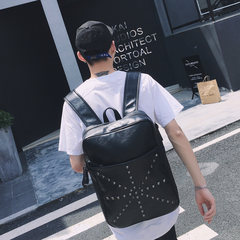 2017 new young fashion backpack, men tide shoulder bag, Japan and Korea simple leisure student bag Paragraph H (cortex)