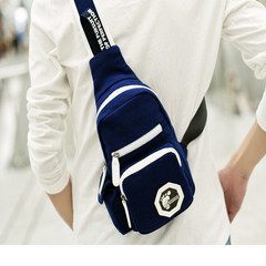 Di Eagle Men's breast bag, Korean casual bag, canvas bag, female tide bag, single shoulder shoulder bag, riding bag (100% pure cotton)