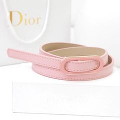 All-match simple skirt belt belt decoration fashion without hole white black belt on the word female fine pink lady Pink Leather