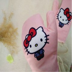 Factory direct selling KT cat print all finger gloves, can show finger gloves, Hello, Kitty warm gloves