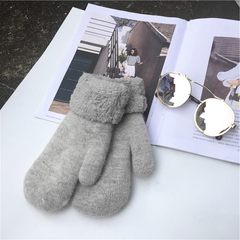 Fashion Gloves cute Korean girls winter students with warm winter cycling all-match refers to all the cashmere wool gloves