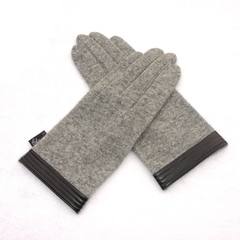 New autumn and winter simple men's wool gloves, winter and winter heat preservation products, cashmere touch screen gloves