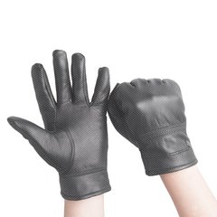 Haining leather gloves male winter warm finger size with cashmere leather motorcycle riding motorcycle man