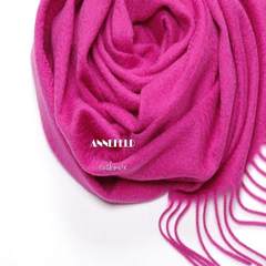 Export single Australia genuine cashmere wool blended pure water rose red scarf