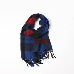 Nan Ma recommended! 2017 winter cashmere + cashmere blended Plaid Scarf / Shawl