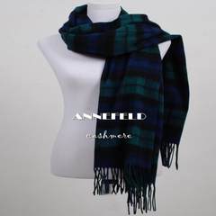 Exports of Japanese new, genuine, wool, cashmere blended, thickening, shawl, scarf, blue and green