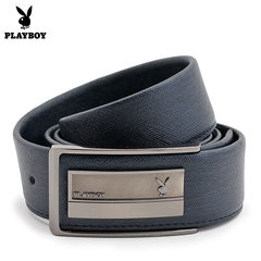 The new plate buckle belt buckle dandy belt leather belt business smooth male alloy buckle widening 105cm