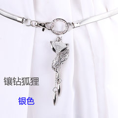 Korean summer lady Pearl all-match decorative Yaolian elastic elastic girl fashion fine dress waist belt