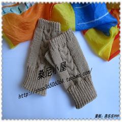 Hand woven * woolen gloves / revealing mittens / student gloves *E