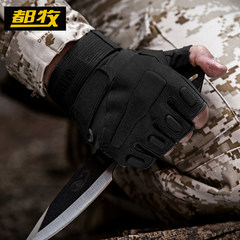 Combat men, gloves, fitness, mountaineering, outdoor training, soldiers, tactics, riding, protection, half finger, special animal husbandry Sand color