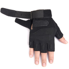 Gloves, men, half finger, spring and summer fitness exercise, mountain riding, dew refers to driving, anti-skid, wear-resistant, military fans