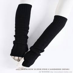 The original export HELMU* LAN* winter female thick section of pure cashmere knitted Fingerless Gloves Long Sleeve Half Finger