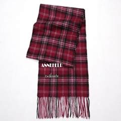 Exported to Australia, new, genuine, cashmere, wool, blended Plaid J, lengthened thickening scarf, red Haig