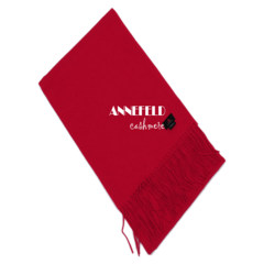 Exports to the United States, new, genuine cashmere, wool blended, long thickening, solid color scarf, red