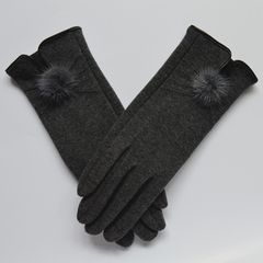 Type warm gloves, touch gloves, female models, winter driving, spring and autumn single touch screen gloves, women's autumn and winter cotton women Ashtray touch screen