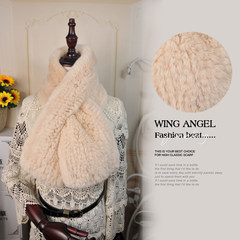 The new Rex fur scarf ultra soft thick collar rectangular section widening warm winter Ms.