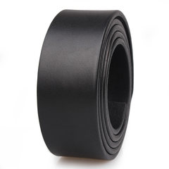 No Wuya roller head belt buckle hole without tooth buckle no man first layer of pure leather belt body 105cm