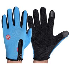 Men's skiing, fishing gloves, female mountaineering, all refers to riding, anti-skid, touch screen, fleece, thermal insulation, windproof, waterproof gloves