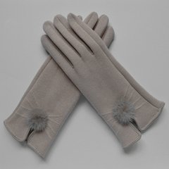 Touch screen gloves, autumn winter, cotton and cotton gloves, ladies' gloves, touch gloves, women's winter driving, single layer shallow rice touch screen.