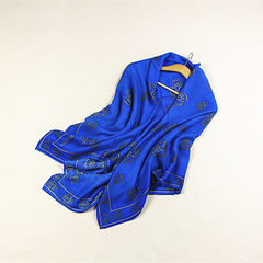 Blue Skull thick warm wool cashmere blended Qiu dongkuan Shawl Scarf Shawl defective