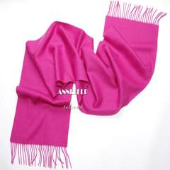 The export of Australian wool blended cashmere scarf color watermark long red scarf thickening