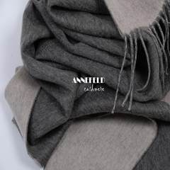 Exports Japan single genuine cashmere wool blended, thickening and growing scarf, big shawl gray