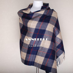 Exports of Japanese new, authentic, autumn and winter ladies, cashmere, wool blend, plaid scarf, shawl dual-use