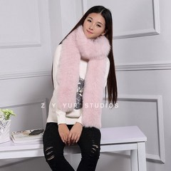 The new Fox Fur Scarf leather fox fur collar all-match Korean lady single and double warm
