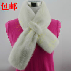 The new female mink fur fur collar decorative scarf all-match warm female mink hair scarf