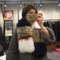 Raccoon fur color shawl international fashion fur 2017 new shelves