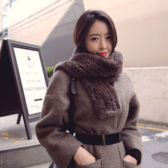 77 the 2016 female double knitting fur scarf scarf shawl thickened Korean rabbit hair scarf