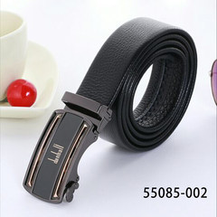 Belt buckle male leather automatic young men belt head layer cowhide dress suit all-match pure simple business 120cm